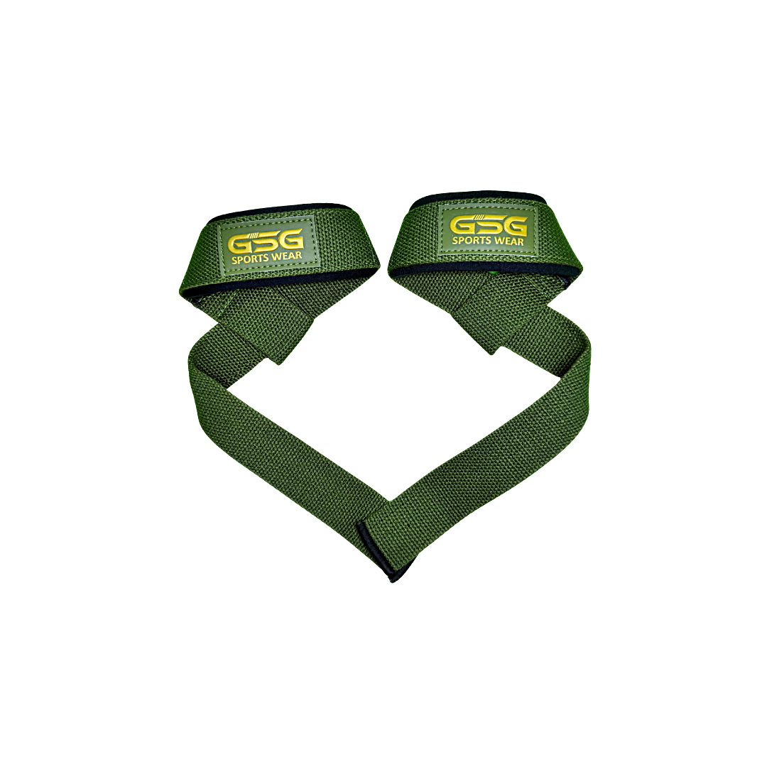 Heavy Duty Lifting Straps – For Weight Training & Wrist Support (Green)