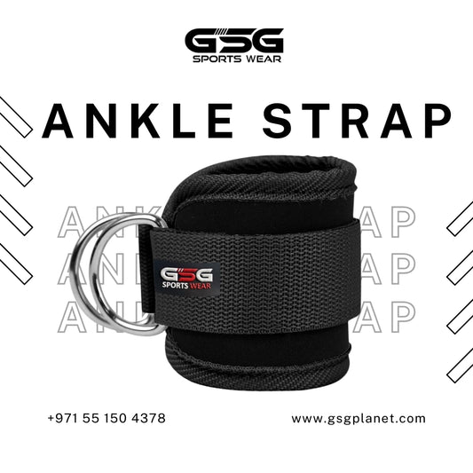 GSG Gym Ankle Strap - Black