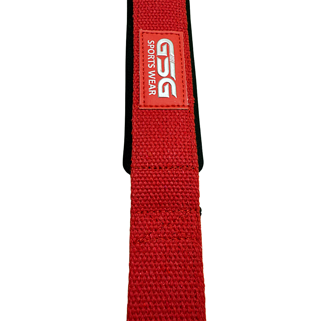 Heavy Duty Lifting Straps – For Weight Training & Wrist Support (Red)