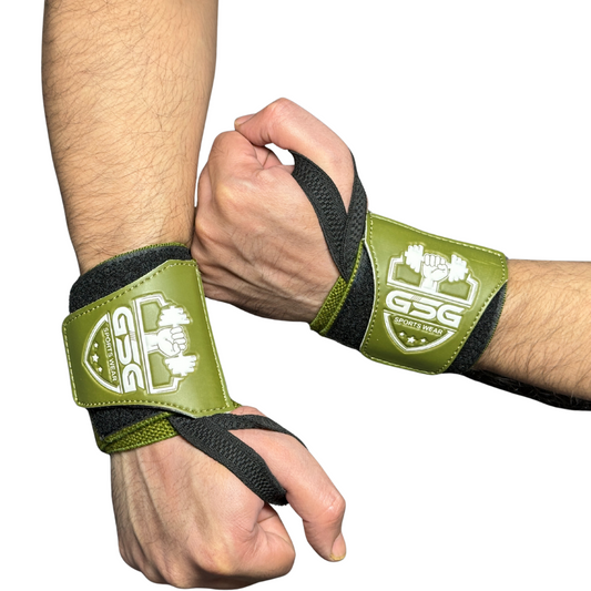 Wrist Straps – Green | GSG Sports Wear