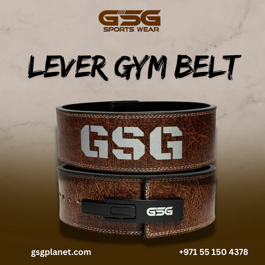 Heavy-Duty Leather Weightlifting Belt