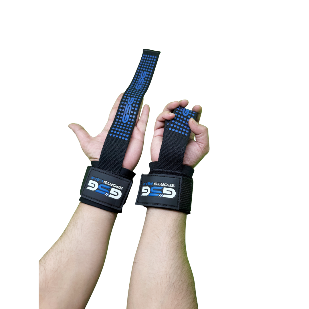 Heavy-Duty Power Lifting Strap-Blue