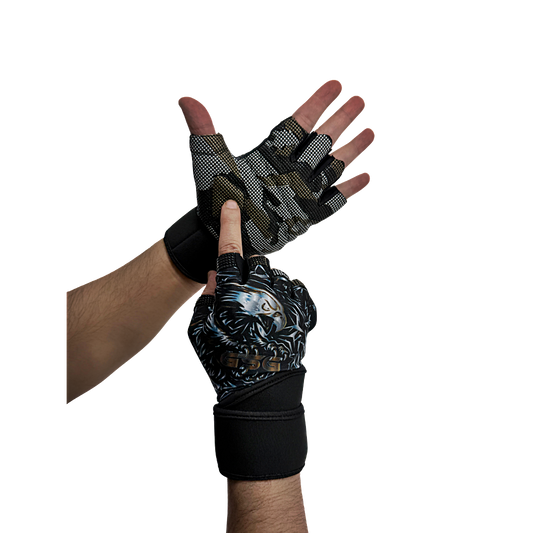 Gym Gloves Falcon Series-GREY