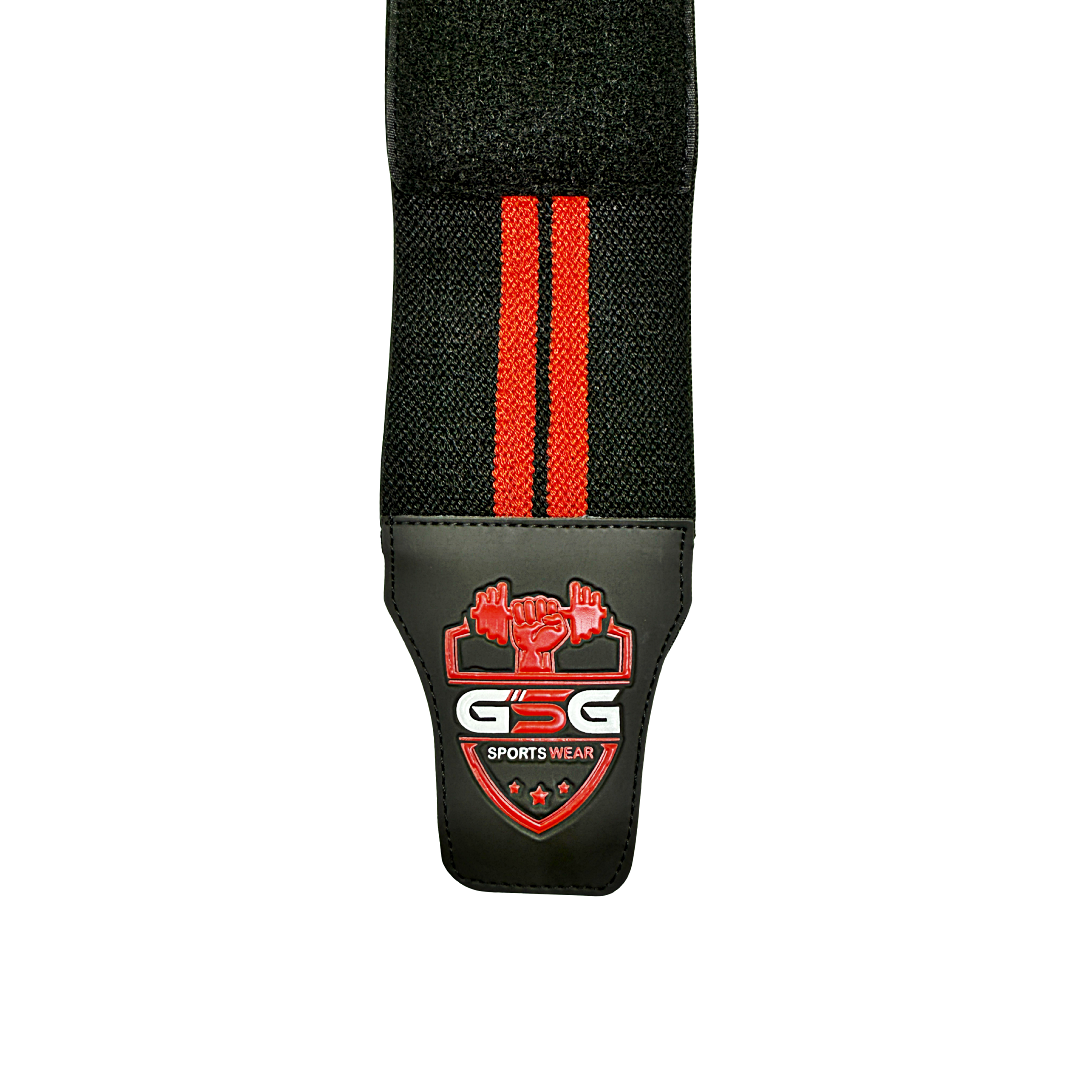Wrist Straps – Red & Black| GSG Sports Wear