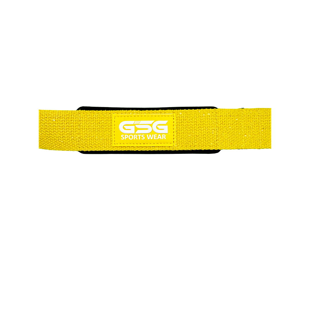 Heavy Duty Lifting Straps – For Weight Training & Wrist Support (Yellow)