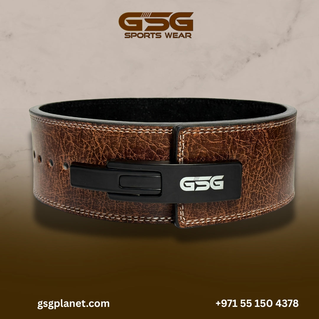 Heavy-Duty Leather Weightlifting Belt