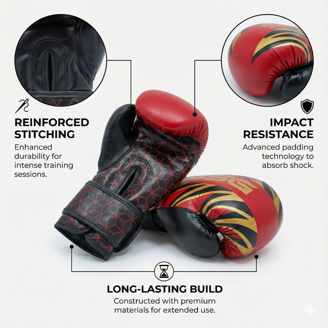 GSG Youth Pro Boxing Gloves for Kids and Teens 5 to 17 Years – GOLD
