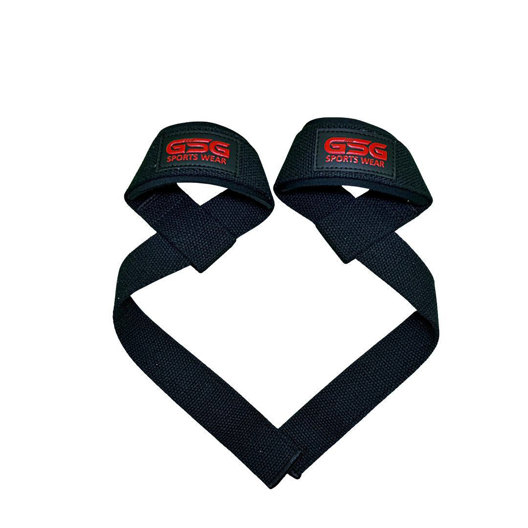 Heavy Duty Lifting Straps – For Weight Training & Wrist Support (Black)
