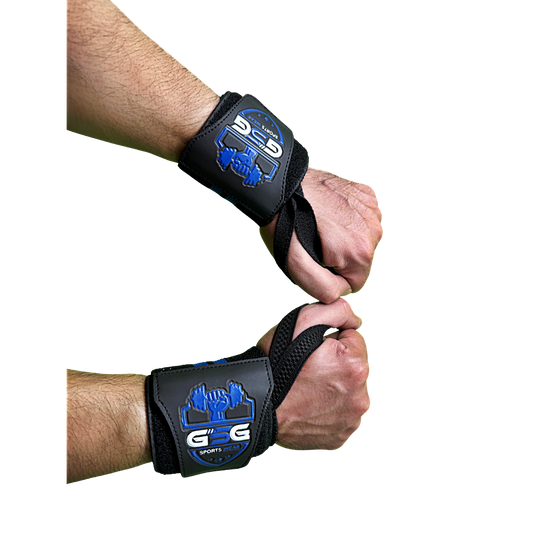 Wrist Straps – Blue & Black GSG Sports Wear