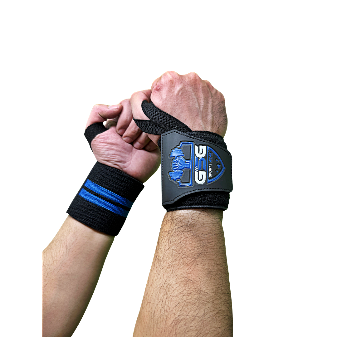 Wrist Straps – Blue & Black GSG Sports Wear