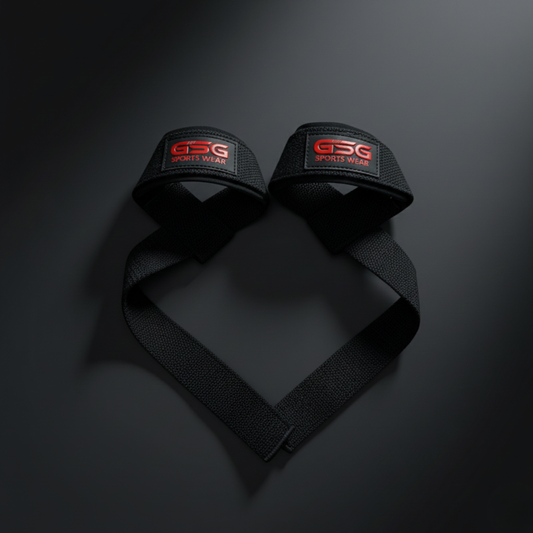 Heavy Duty Lifting Straps – For Weight Training & Wrist Support (Black)