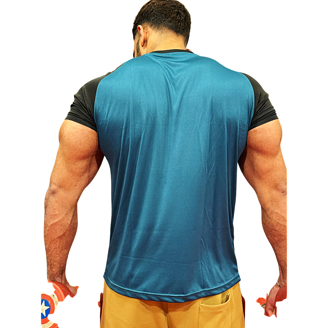 Gym T-Shirt –BLUE | Dry Fit Sportswear for Men