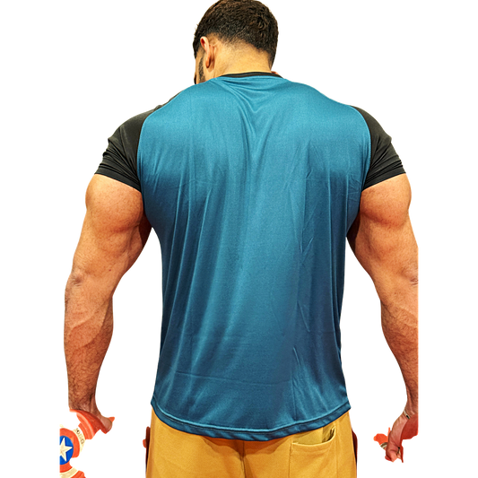 Gym T-Shirt –BLUE | Dry Fit Sportswear for Men
