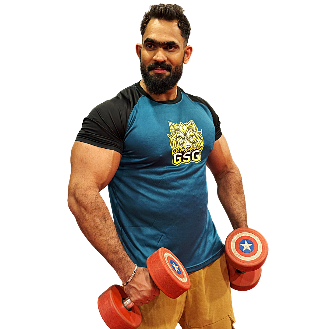 Gym T-Shirt –BLUE | Dry Fit Sportswear for Men
