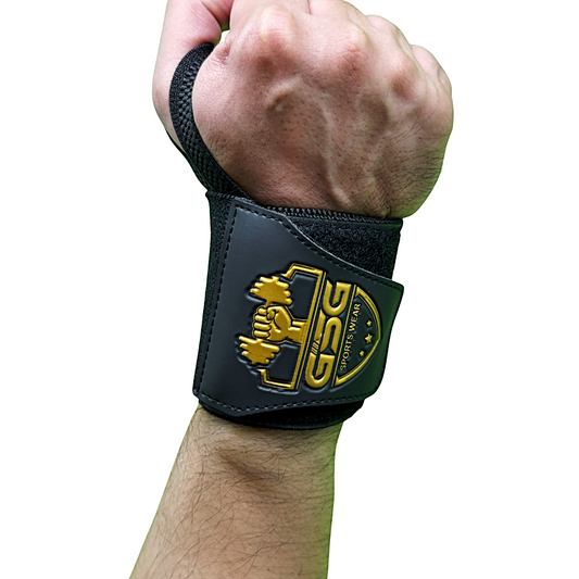 Wrist Straps – Black & Yellow GSG Sports Wear