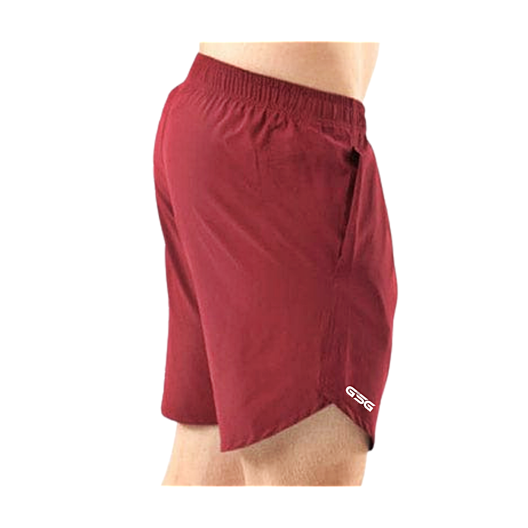 Active Wear Plain Shorts - Red