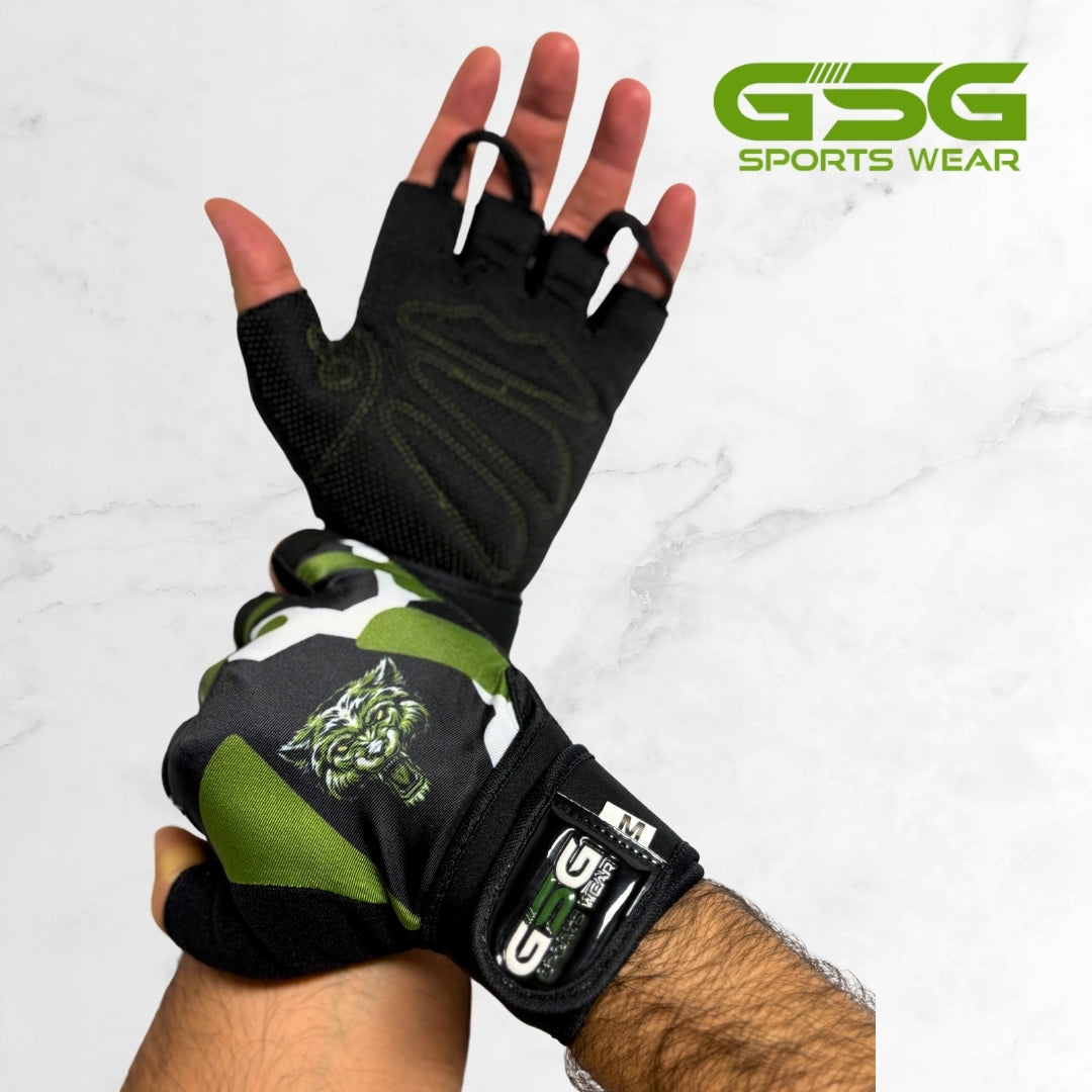 GSG WildGrip Camo Gym Gloves