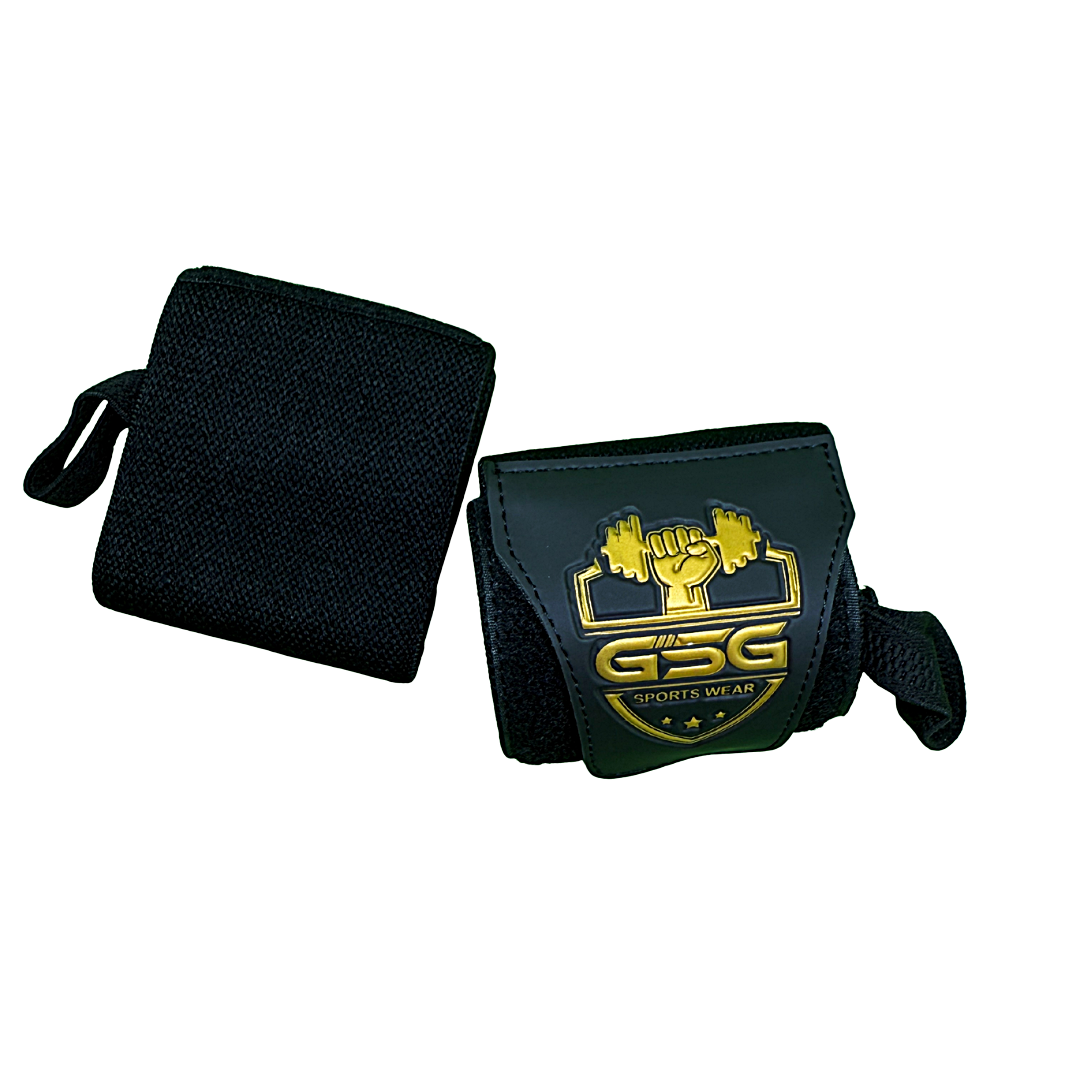 Wrist Straps – Black & Yellow GSG Sports Wear