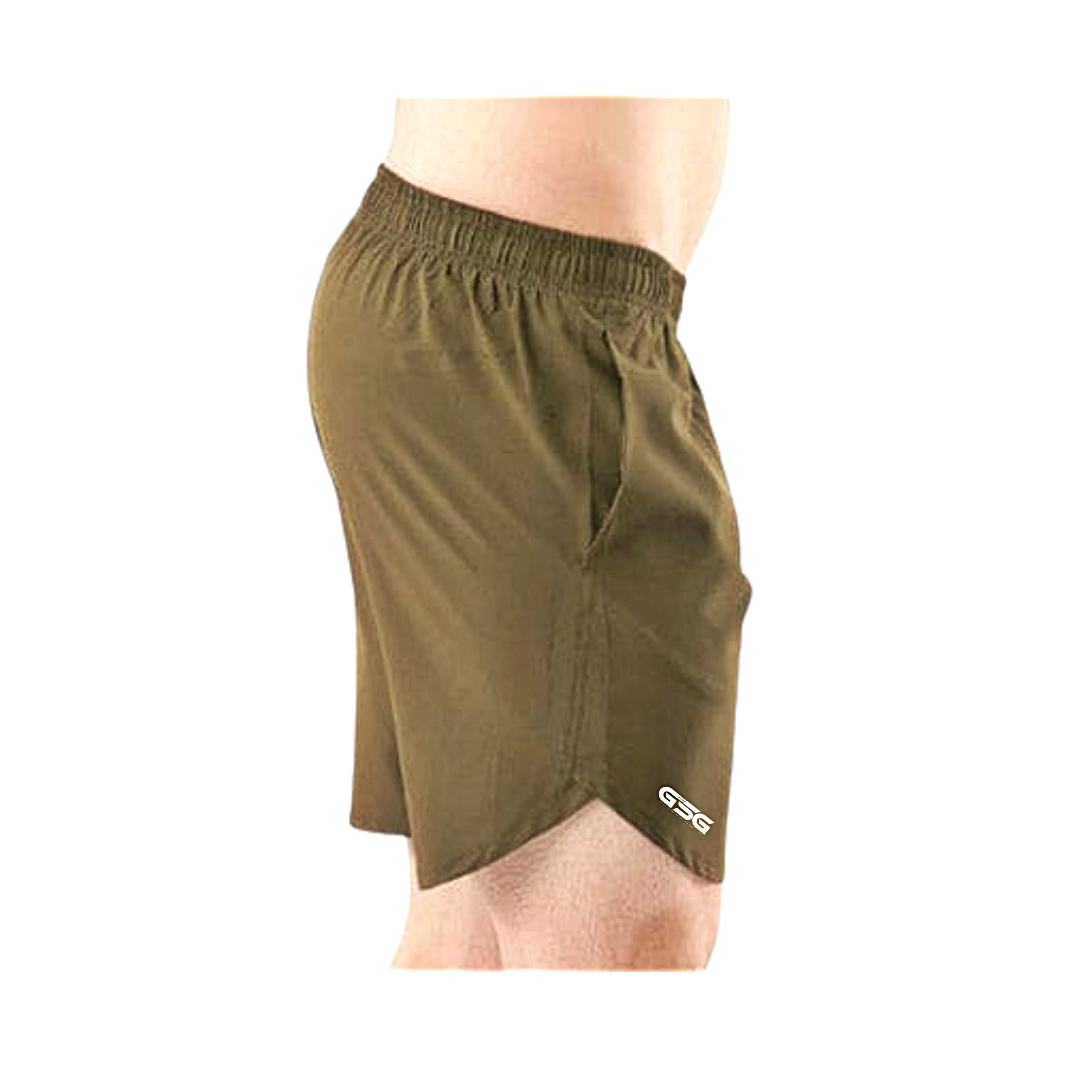 Active Wear Plain Shorts - Green