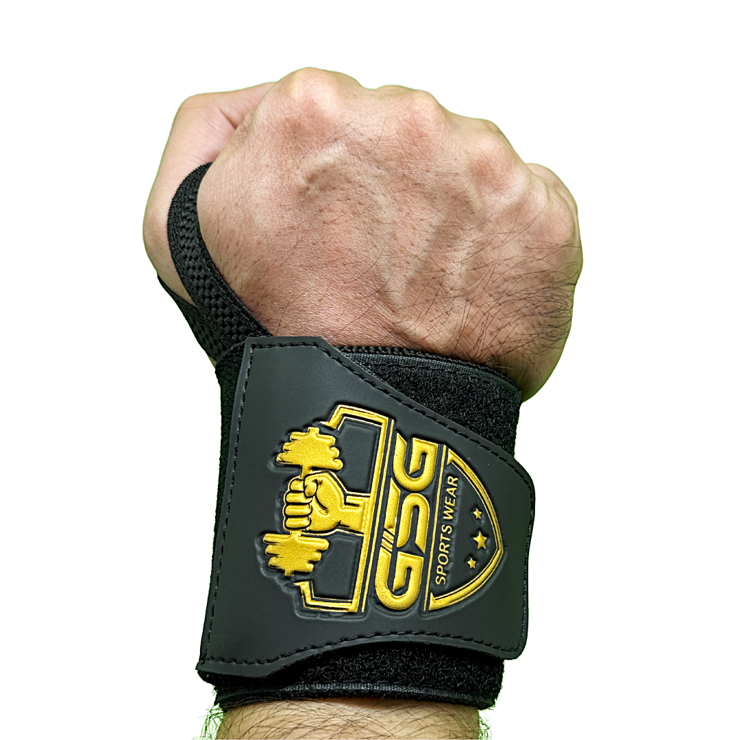 Wrist Straps – Black & Yellow GSG Sports Wear