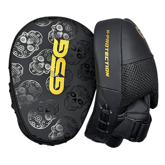 Skull Strike Focus Pads – Black & Gold