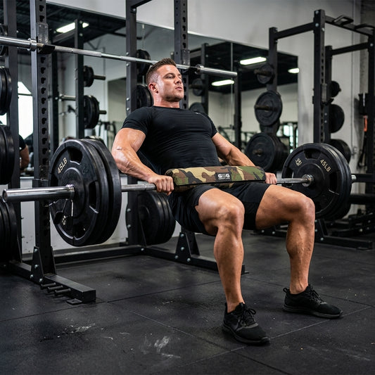 Barbell Pad – High-Density Foam Squat & Hip Thrust Cushion (Camo)