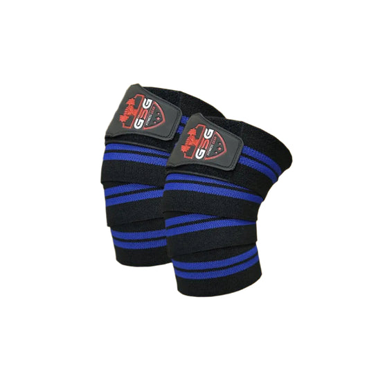 Knee Wraps for Weightlifting - DARK BLUE gsgplanet