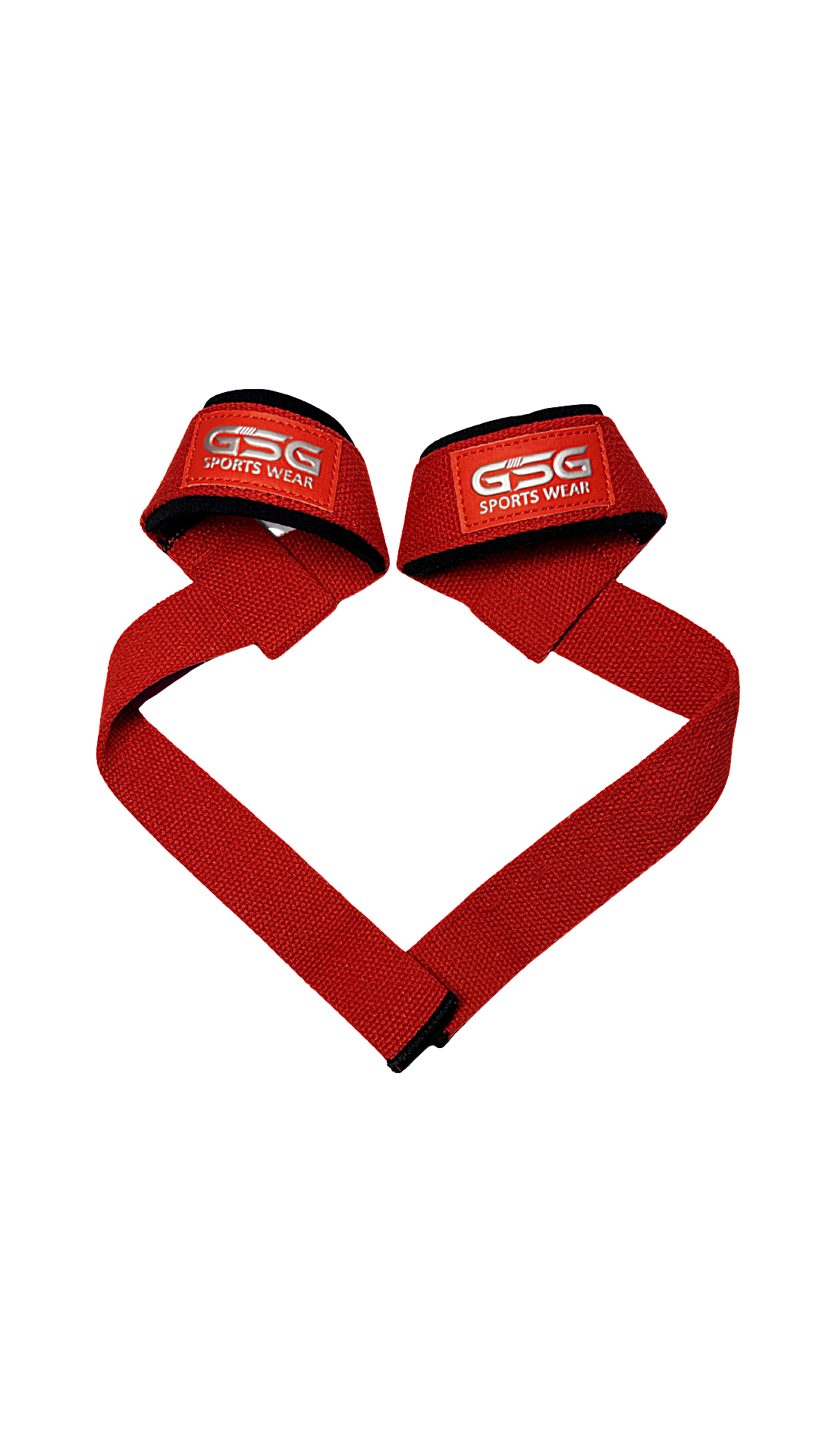 Heavy Duty Lifting Straps – For Weight Training & Wrist Support (Red)