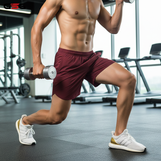 Active Wear Plain Shorts - Red