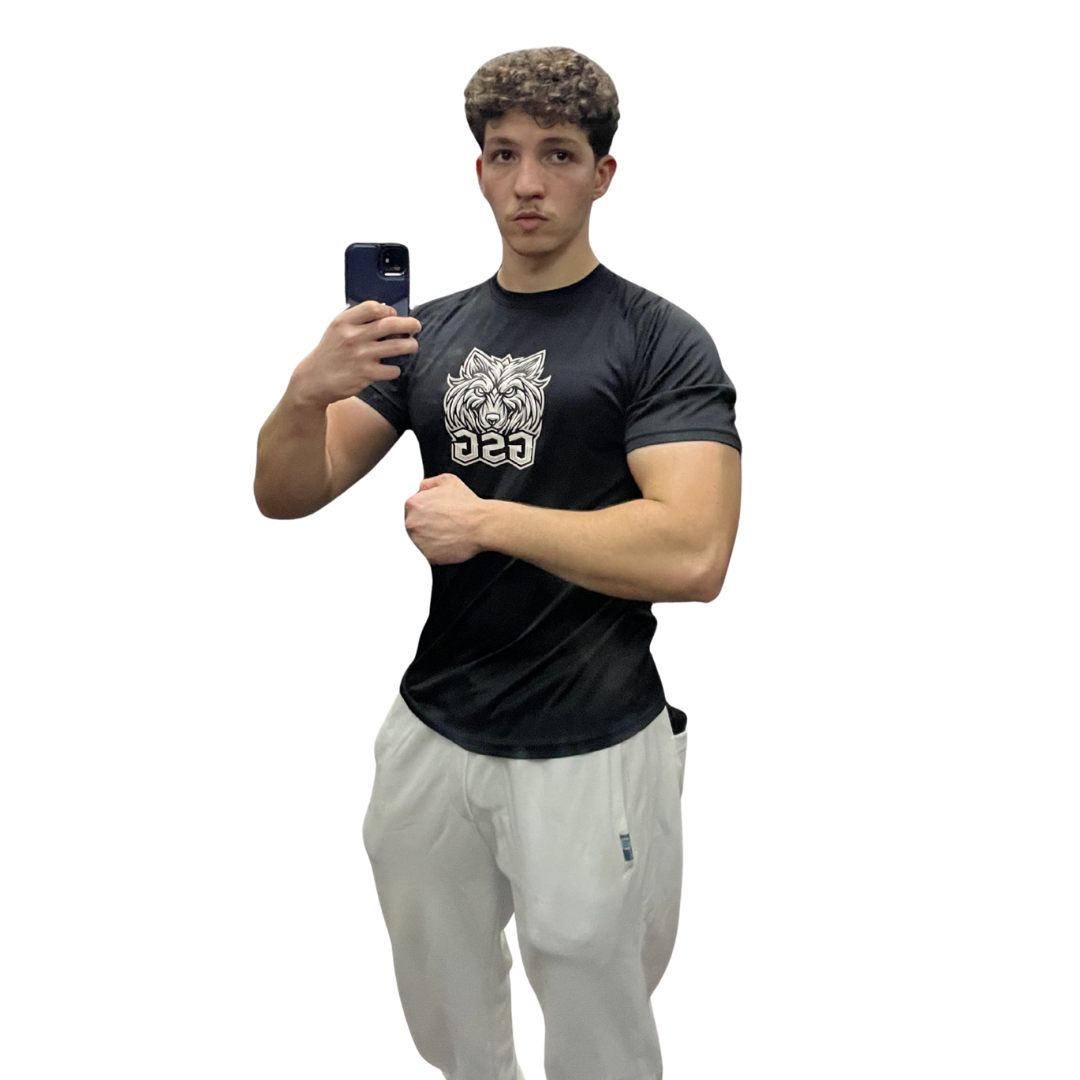Gym T-Shirt –BLACK | Dry Fit Sportswear for Men