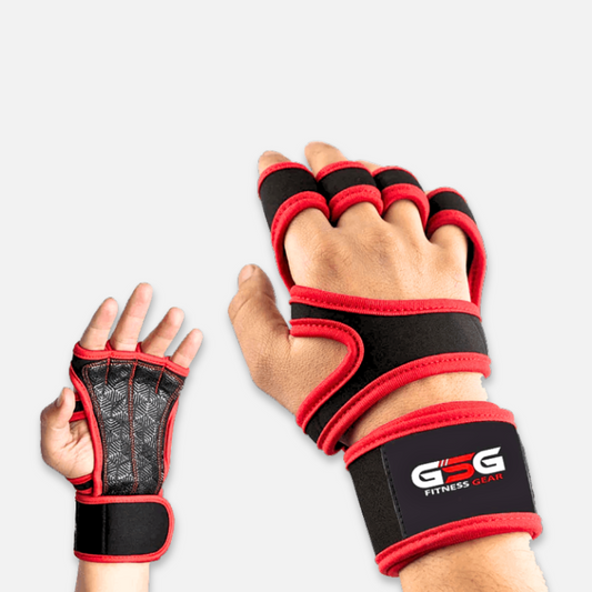 Fitness Workout Gloves - Black & Red gsgplanet