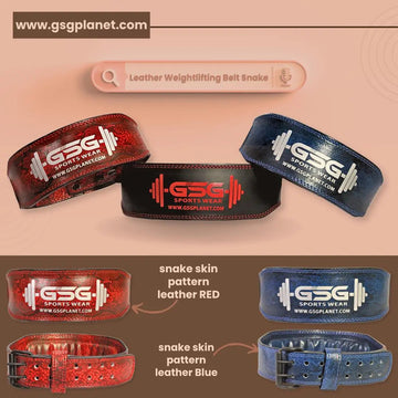 Leather Weightlifting Belts (Padded Support & Comfort)