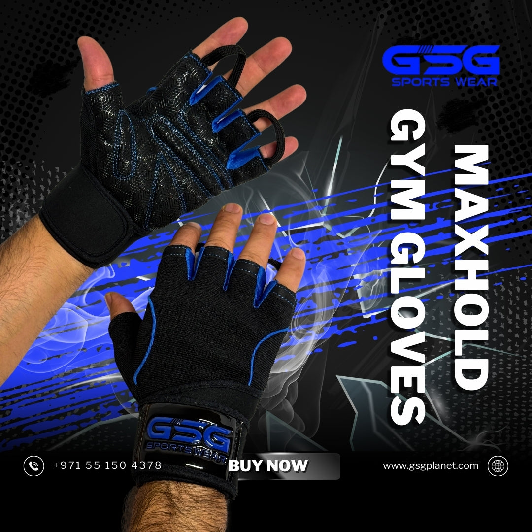 GSG MaxHold Gym Gloves - Blue