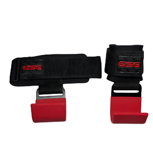 GSG Heavy Duty Weight Lifting Hooks-Red