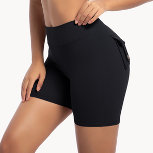 GSG Scrunch Pocket Womens Shorts - Black