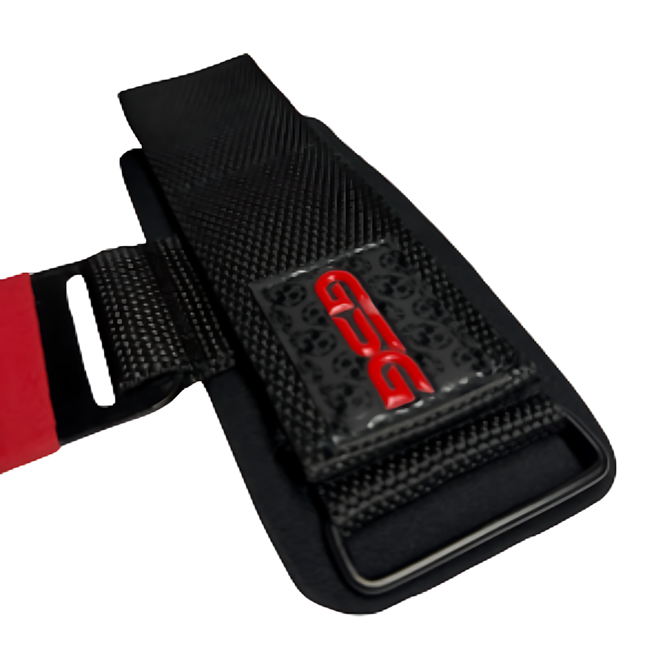 GSG Heavy Duty Weight Lifting Hooks-Red