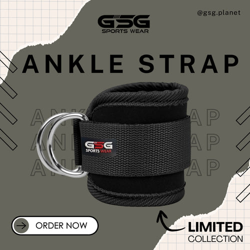 GSG Gym Ankle Strap - Black