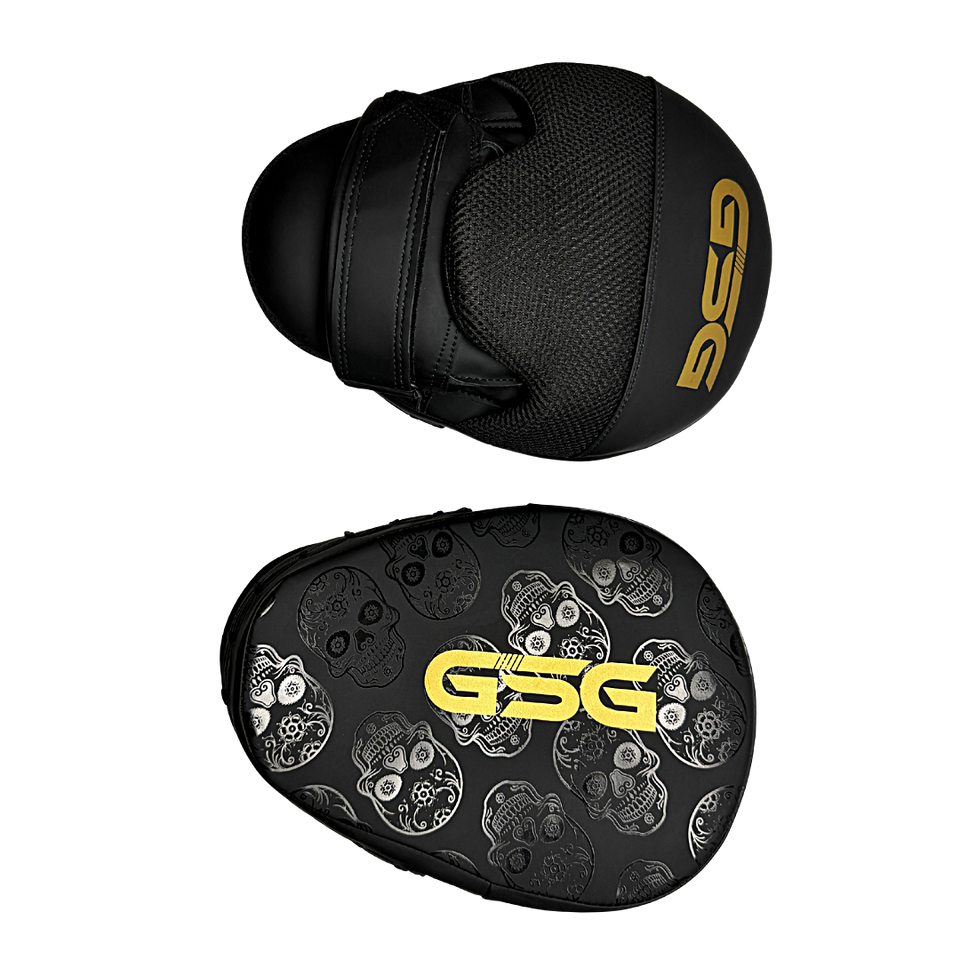 Skull Strike Focus Pads – Black & Gold