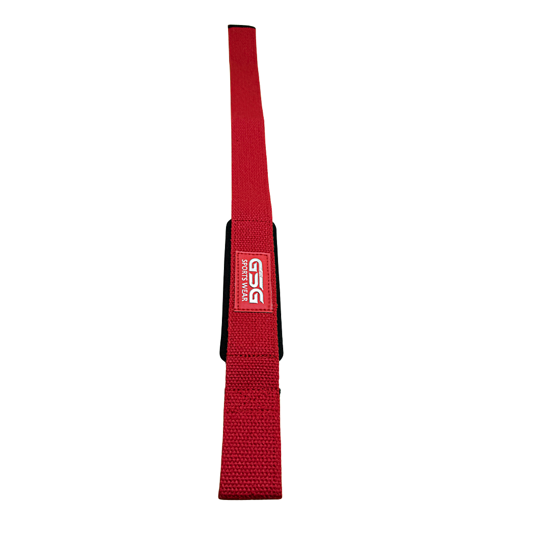 Heavy Duty Lifting Straps – For Weight Training & Wrist Support (Red)