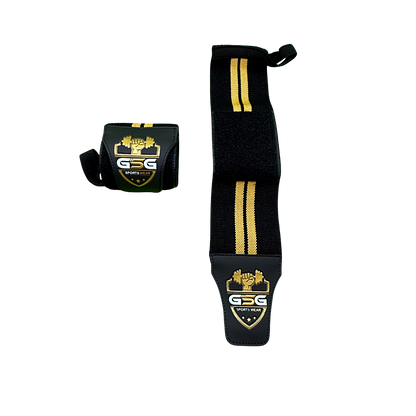 Wrist Straps – Yellow & Balck| GSG Sports Wear