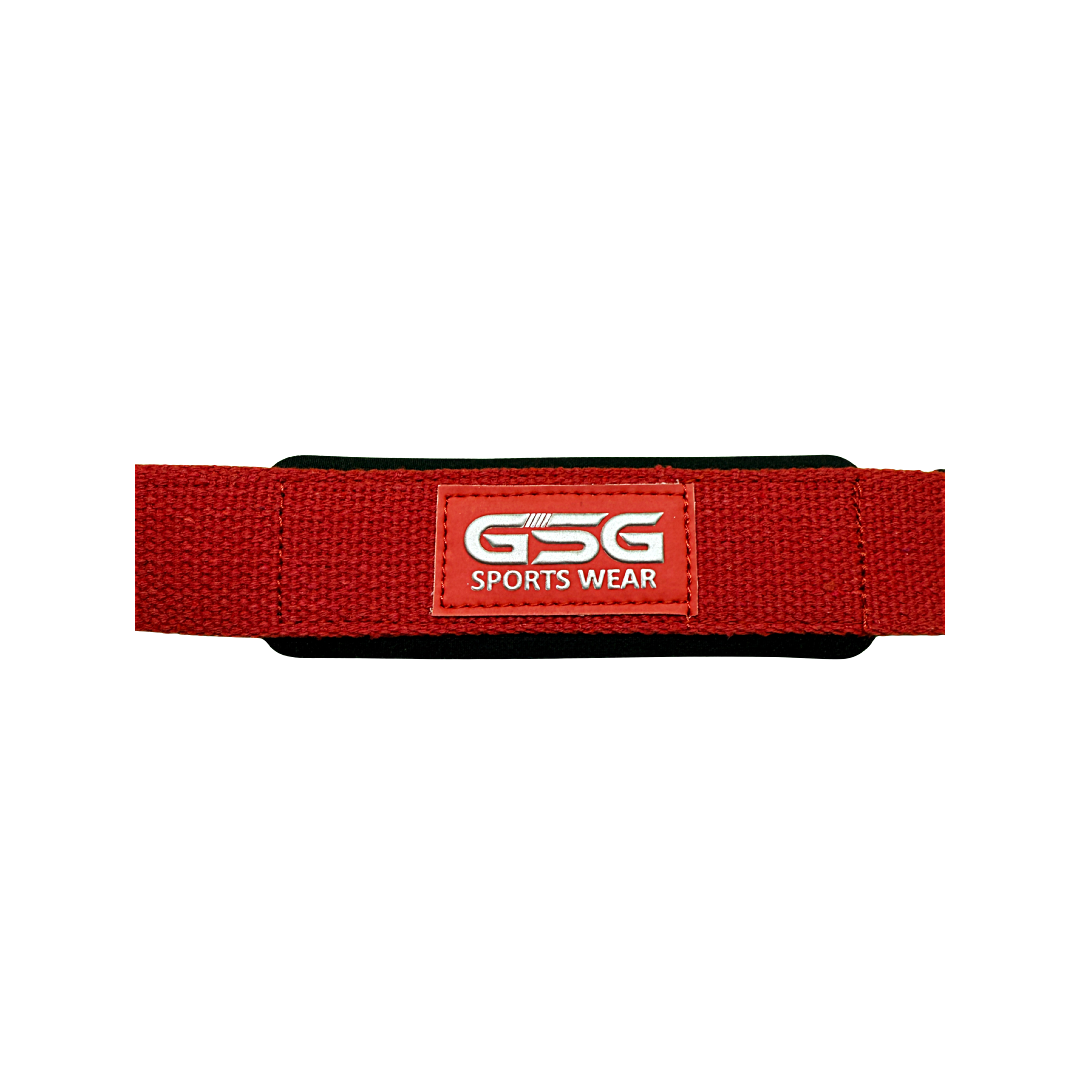 Heavy Duty Lifting Straps – For Weight Training & Wrist Support (Red)