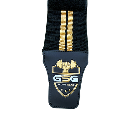 Wrist Straps – Yellow & Balck| GSG Sports Wear