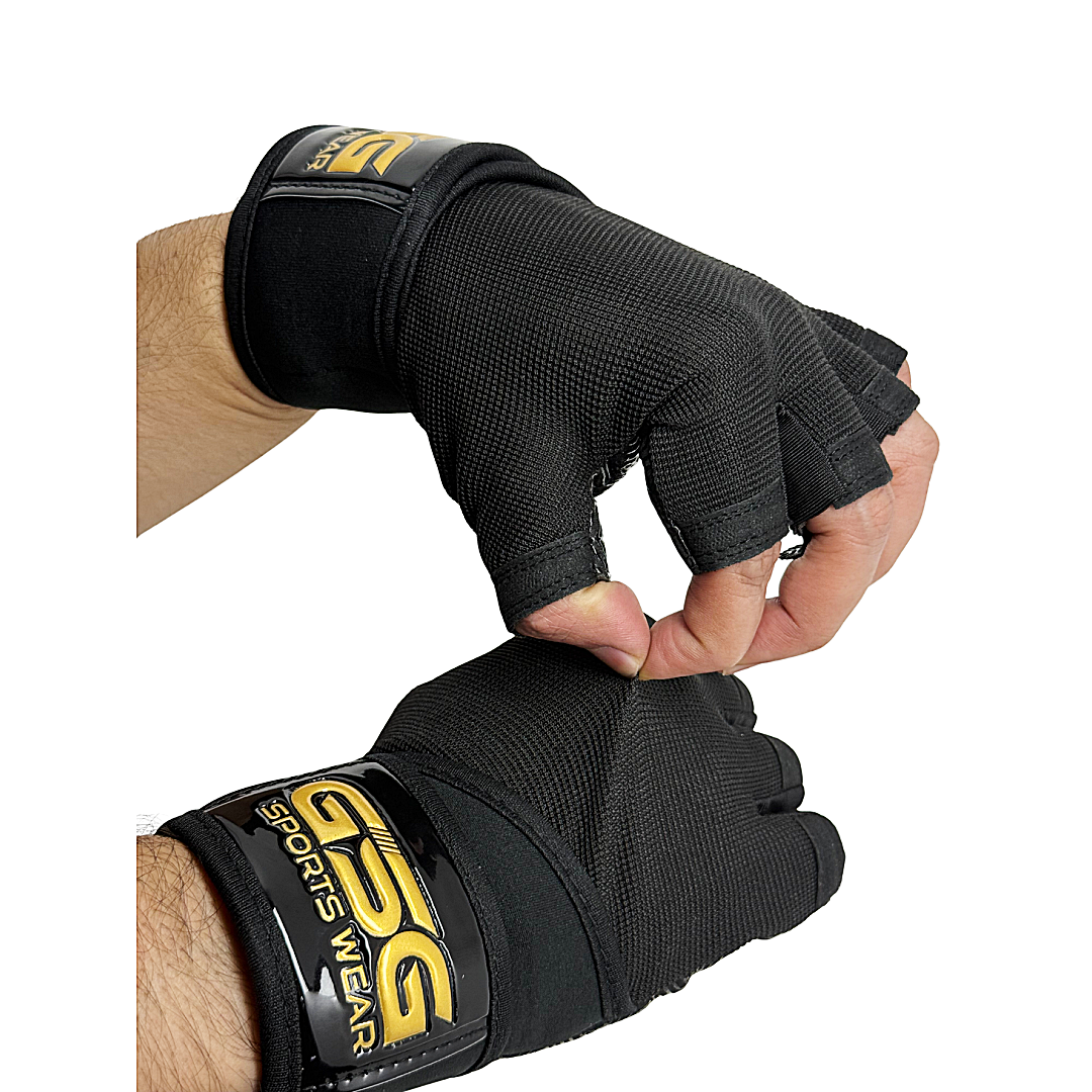 Weightlifting Gym Gloves - Black