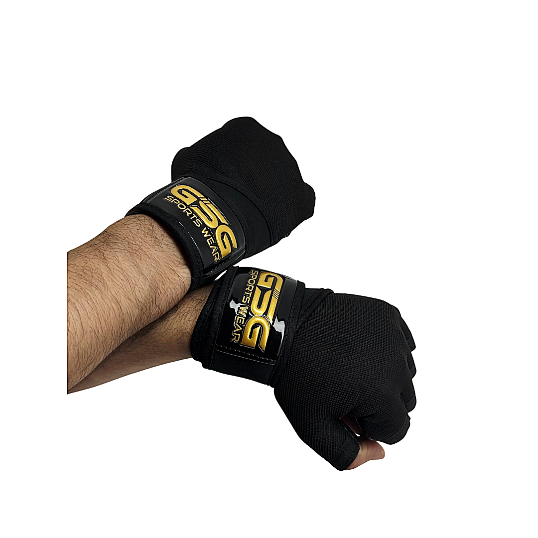 Weightlifting Gym Gloves - Black