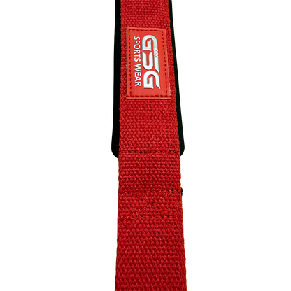 Heavy Duty Lifting Straps – For Weight Training & Wrist Support (Red)