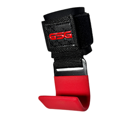 GSG Heavy Duty Weight Lifting Hooks-Red