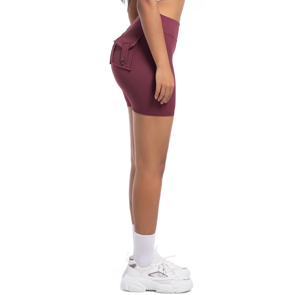 GSG Scrunch Pocket Womens Shorts - Pink