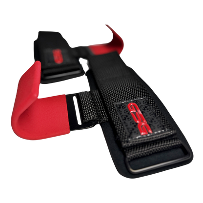 GSG Heavy Duty Weight Lifting Hooks-Red