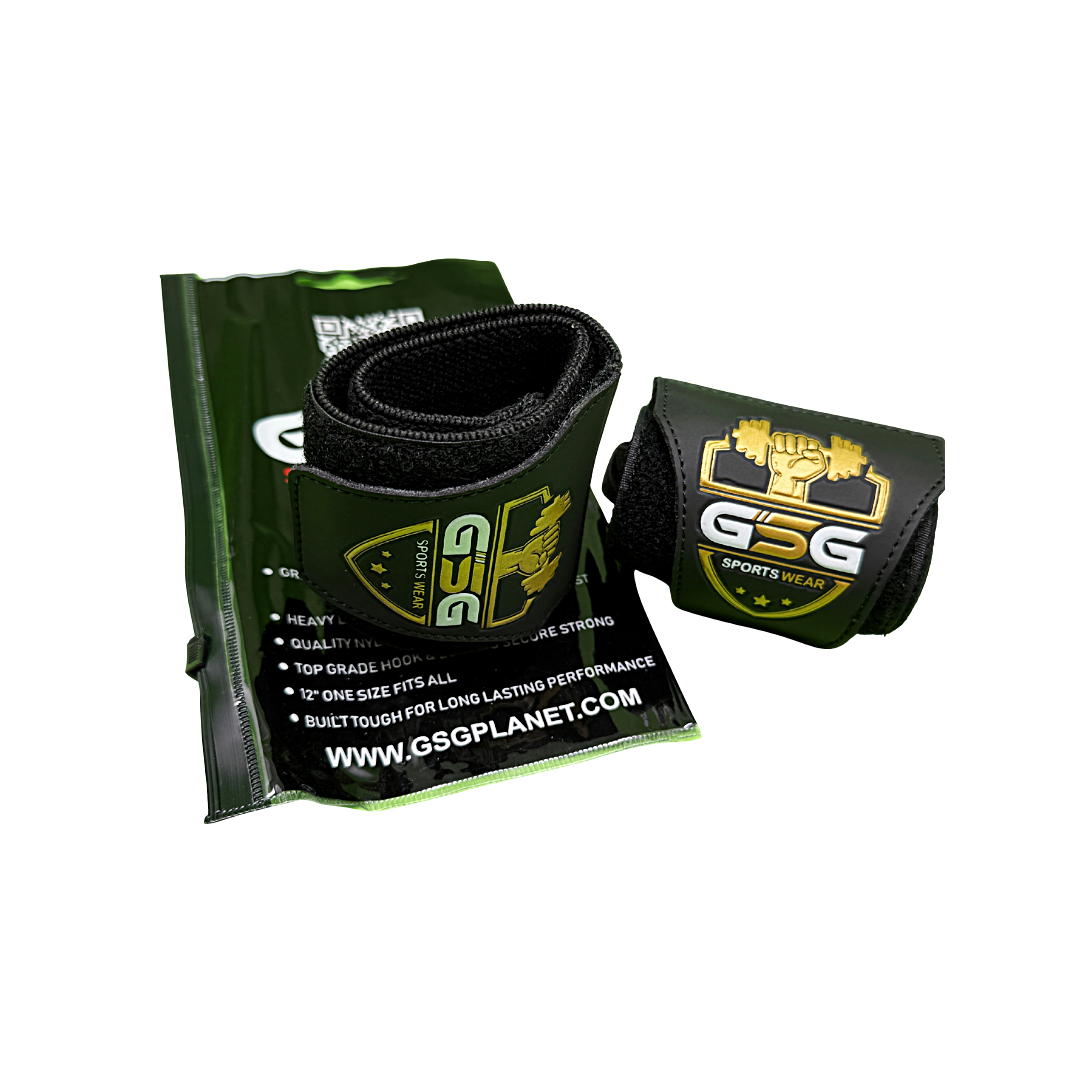 Wrist Straps – Yellow & Balck| GSG Sports Wear