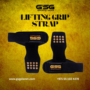 Heavy-Duty Leather Lifting Grip Strap for Deadlifts & Gym – GSG